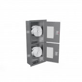 Шкафы пожарные для двух кранов и двух рукавов (ШПК-320-21) из нержавеющей стали