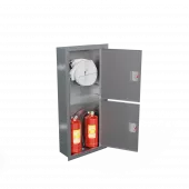 Шкафы пожарные для крана, рукава и двух огнетушителей (ШПК-320) из нержавеющей стали