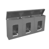 Диспенсер для перчаток трехсекционный с крышкой 